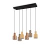 Suspension Trio AGUDO Noir, 6 lumières