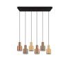 Suspension Trio AGUDO Noir, 6 lumières