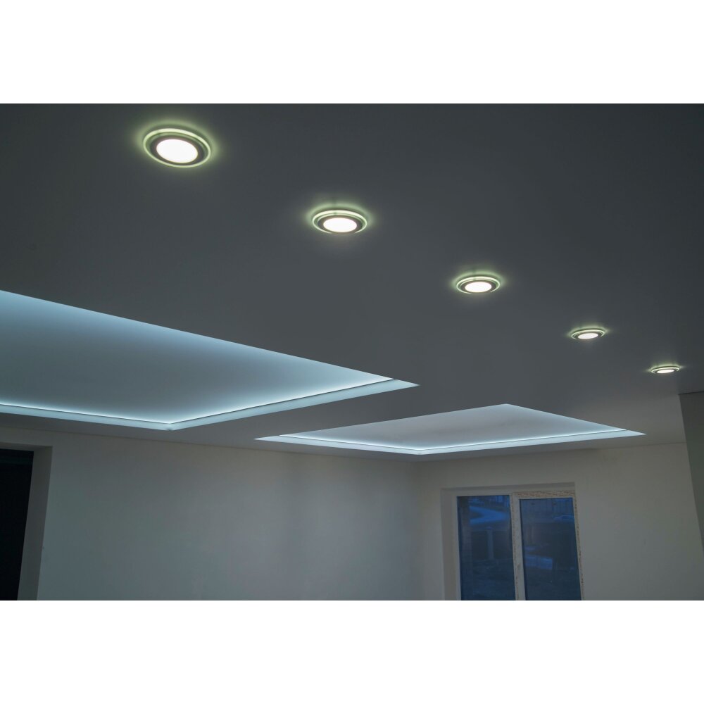 Spot encastrable Trio ARGUS LED Chrome, 2 lumières, Télécommandes, Changeur de couleurs main product photo