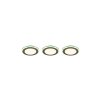 Spot encastrable - kit de 3 Trio ARGUS LED Chrome, 6 lumières, Télécommandes, Changeur de couleurs
