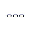 Spot encastrable - kit de 3 Trio ARGUS LED Noir, 6 lumières, Télécommandes, Changeur de couleurs