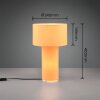 Lampe de table Trio Bale Jaune, 2 lumières