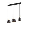 Suspension Trio Chiraz Noir, 3 lumières