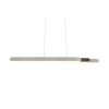 Suspension Trio Helios LED Aluminium brossé, 1 lumière