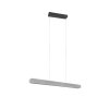 Suspension Trio Helios LED Aluminium brossé, 1 lumière