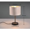 Lampe de table Trio JULIETA Noir, 1 lumière