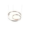 Suspension Trio Marnie LED Aluminium brossé, 1 lumière