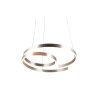 Suspension Trio Marnie LED Aluminium brossé, 1 lumière