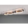 Plafonnier Trio Medera LED Noir, Titane, 1 lumière