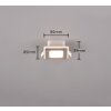 Spot encastrable Trio NIMBUS LED Chrome, 1 lumière