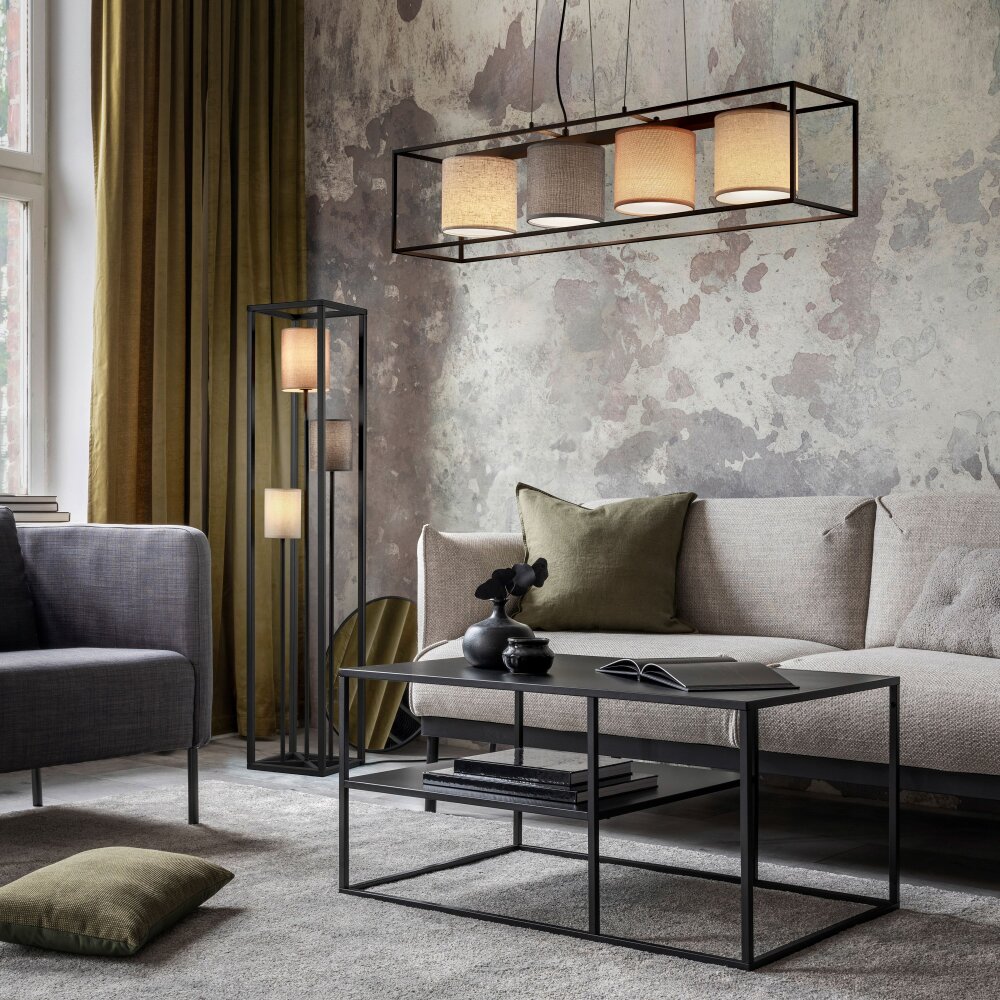 Lampadaire Trio Ross Noir, 3 lumières main product photo