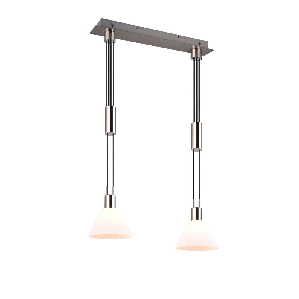 Suspension Trio STANLEY Nickel mat, 2 lumières main product photo