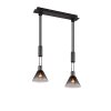 Suspension Trio STANLEY Noir, 2 lumières