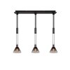 Suspension Trio STANLEY Noir, 3 lumières