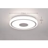 Plafonnier Reality BUNDA LED Chrome, 1 lumière