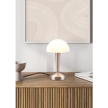 Lampe de table Reality CANARIA LED Nickel mat, 1 lumière