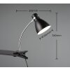 lampe â clipper Reality HARVEY Chrome, Noir, 1 lumière