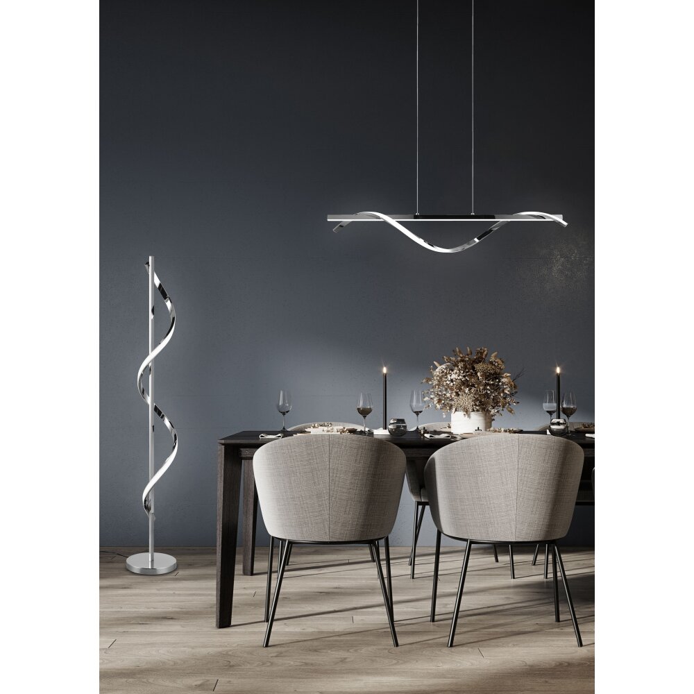 Suspension Reality Isabel LED Chrome, 1 lumière main product photo