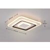 Plafonnier Reality JORA LED Blanc, 1 lumière, Télécommandes