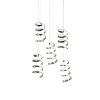 Suspension Reality Laola LED Chrome, 5 lumières