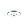 Plafonnier Reality Realta LED Aluminium brossé, 2 lumières, Télécommandes, Changeur de couleurs