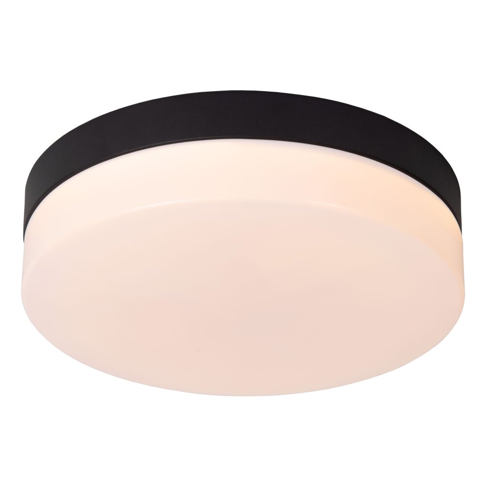 Plafonnier Lucide BISKIT LED Noir, 1 lumière, Détecteur de mouvement main product photo
