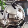 Suspension - Verre Koyoto Chrome, Clair, Fumé, 8 lumières