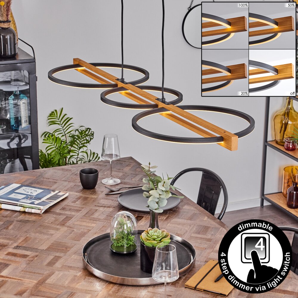 Plafonnier Carcano LED Noir, 1 lumière main product photo