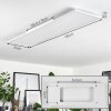 Plafonnier Voisines LED Blanc, 1 lumière, Télécommandes