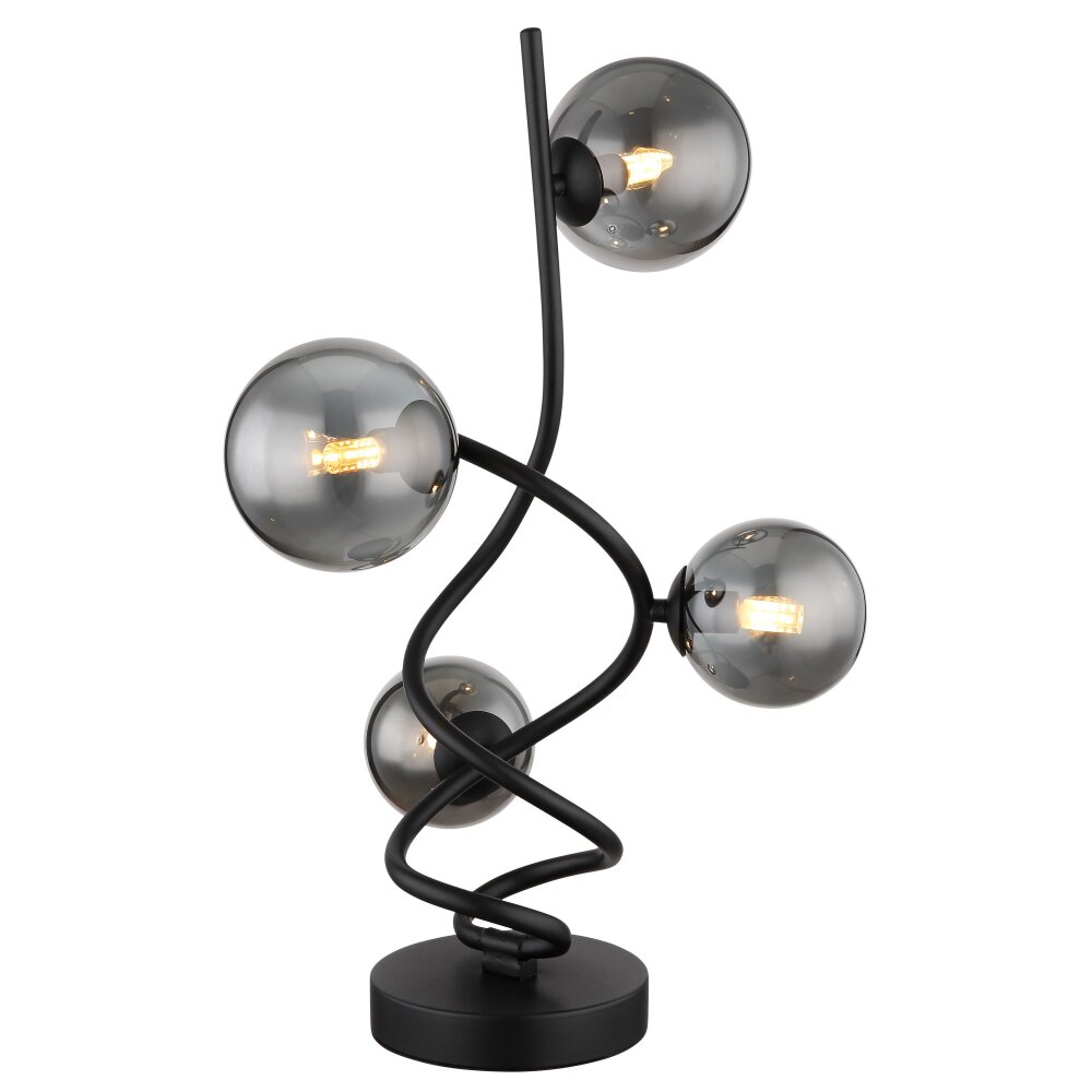 Lampe de table Globo RIHA LED Noir, 4 lumières main product photo