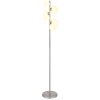 Lampadaire Globo RIHA LED Nickel mat, 6 lumières