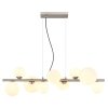 Suspension Globo RIHA LED Nickel mat, 9 lumières