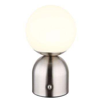 Lampe de table Globo JULSY LED Nickel mat, 1 lumière