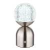 Lampe de table Globo JULSY LED Nickel mat, 1 lumière