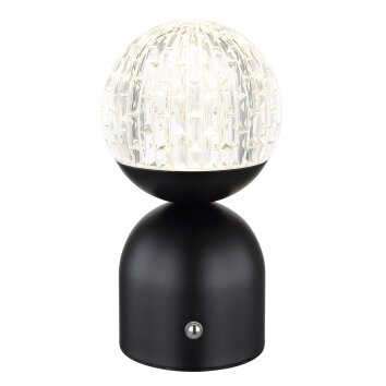 Lampe de table Globo JULSY LED Noir, 1 lumière