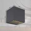 Applique murale d'extérieur Globo ILLI LED Anthracite, 1 lumière