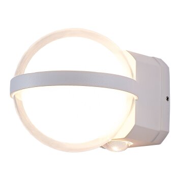 Applique murale d'extérieur Globo ILLI LED Blanc, 1 lumière