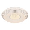 Plafonnier Globo PILLO LED Blanc, 1 lumière, Télécommandes