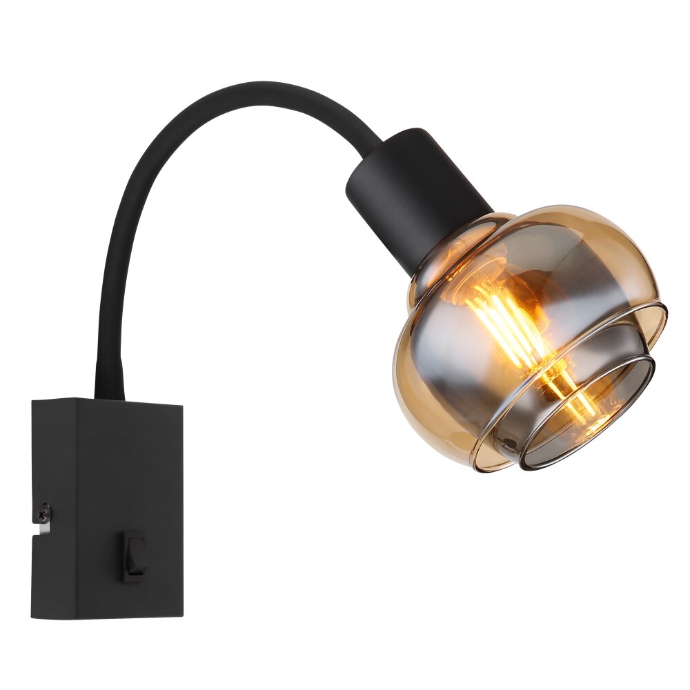 Applique murale Globo TOKKI Noir, 1 lumière main product photo