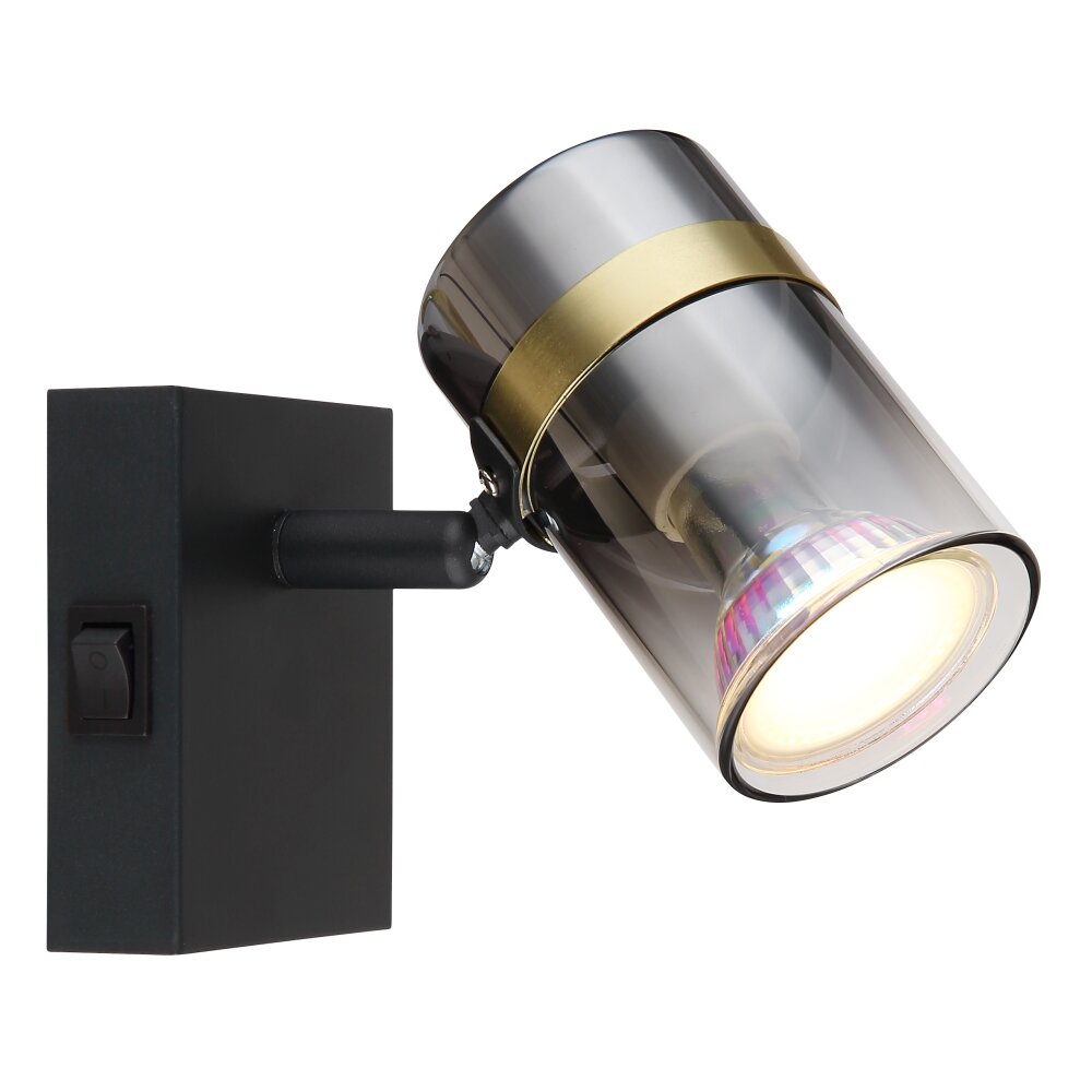 Applique murale Globo TRABBY Noir, 1 lumière main product photo