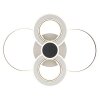 Plafonnier Globo BLASIUS LED Noir, Blanc, 1 lumière, Télécommandes