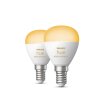 Philips Hue Set de 2 E14 LED 5,1 Watt 4000 Kelvin 470 Lumen