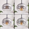 Suspension - Verre Apedo Clair, Fumé, 3 lumières