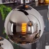 Suspension - Verre Koyoto Chrome, Fumé, 8 lumières