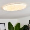 Plafonnier Benifla LED Blanc, 1 lumière, Télécommandes