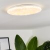 Plafonnier Benifla LED Blanc, 1 lumière, Télécommandes