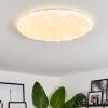 Plafonnier Benifla LED Blanc, 1 lumière, Télécommandes