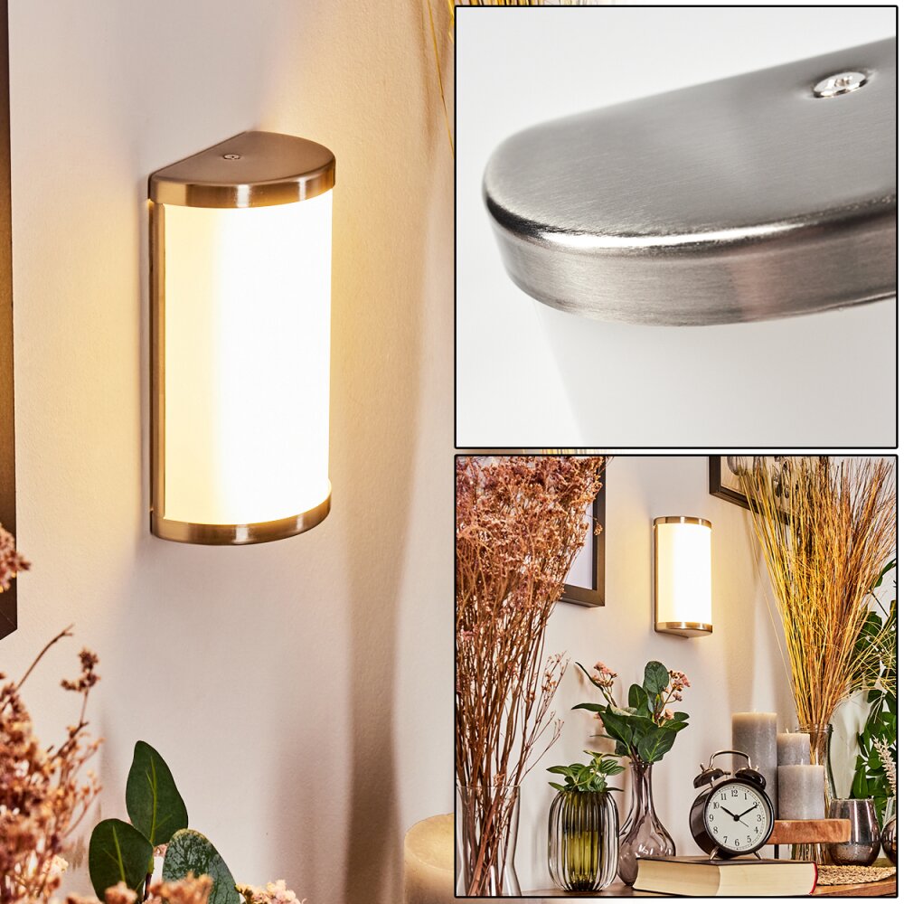 Applique murale Hutton LED Nickel mat, 2 lumières main product photo