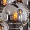 Suspension - Verre Koyoto Clair, Fumé, 8 lumières