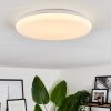 Plafonnier Melres LED Blanc, 1 lumière, Télécommandes